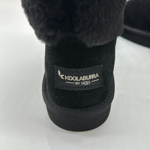Koolaburra by UGG NWT black shin high winter boots faux fur upper WRB6608G - Picture 6 of 7